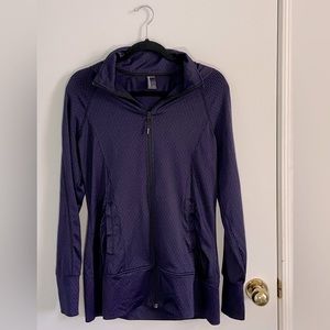 Mondetta Long Athletic Jacket Purple and Black Size Medium